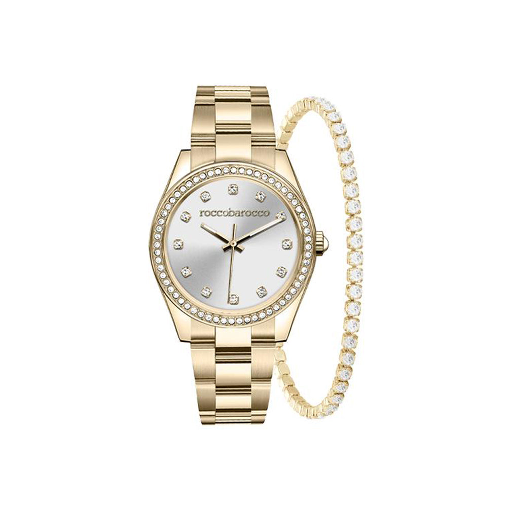 Roccobarocco RB.2579-05M Women’s Watch and Bracelet Set