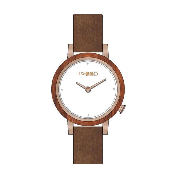 Iwood Real Wood Ladies Watch IW18443002 - Iwood Real Wood Ladies Watch IW18443002