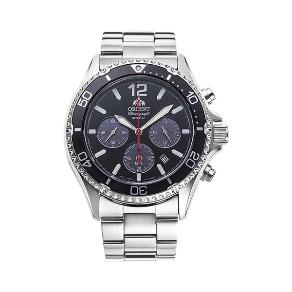 Orient Mako Solar Powered RA-TX0202B10B Mens Watch Chronograph - Orient Mako Solar Powered RA-TX0202B10B Mens Watch Chronograph