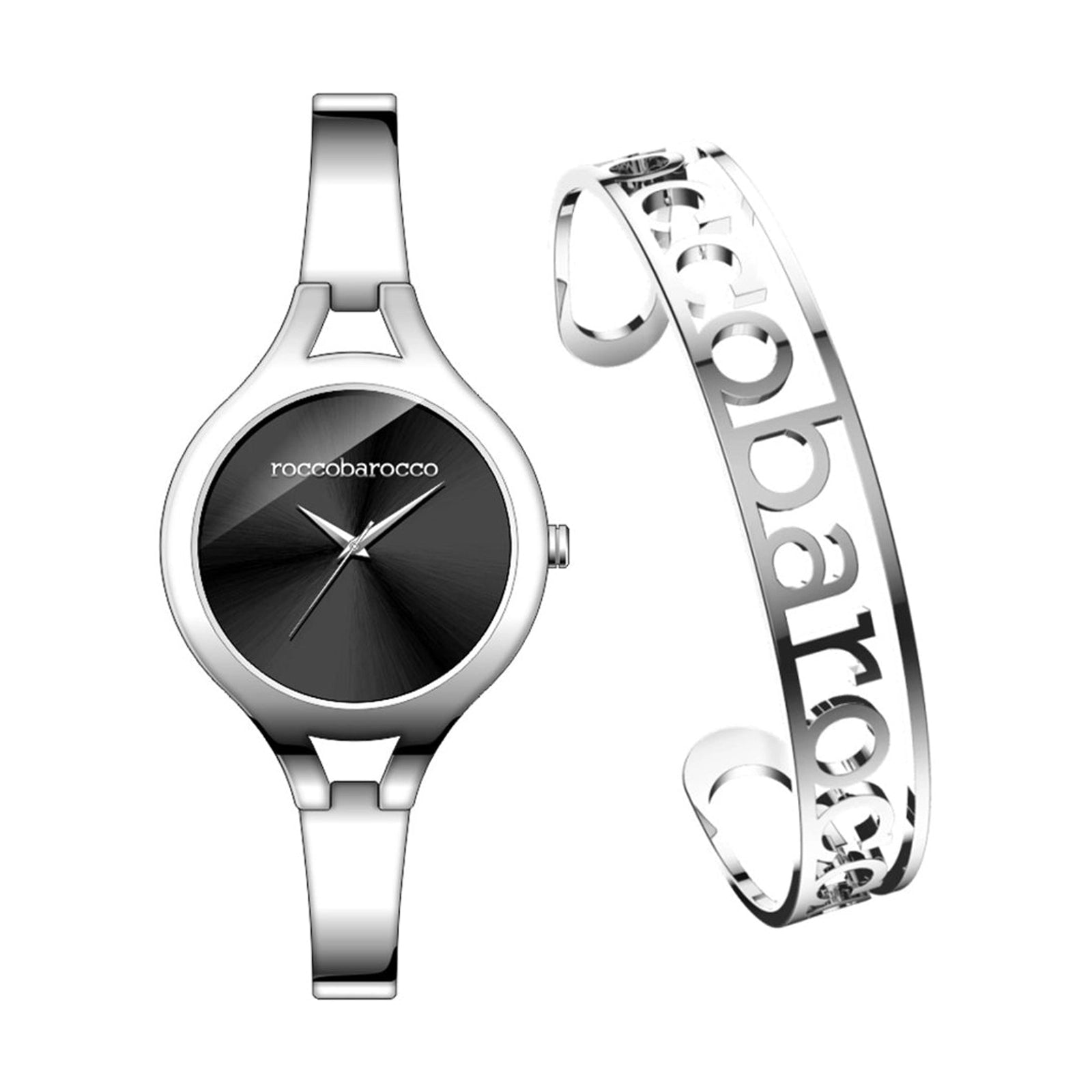 Roccobarocco RB.2216S-02M Ladies Watch and Bangle Set - Roccobarocco RB.2216S-02M Ladies Watch and Bangle Set