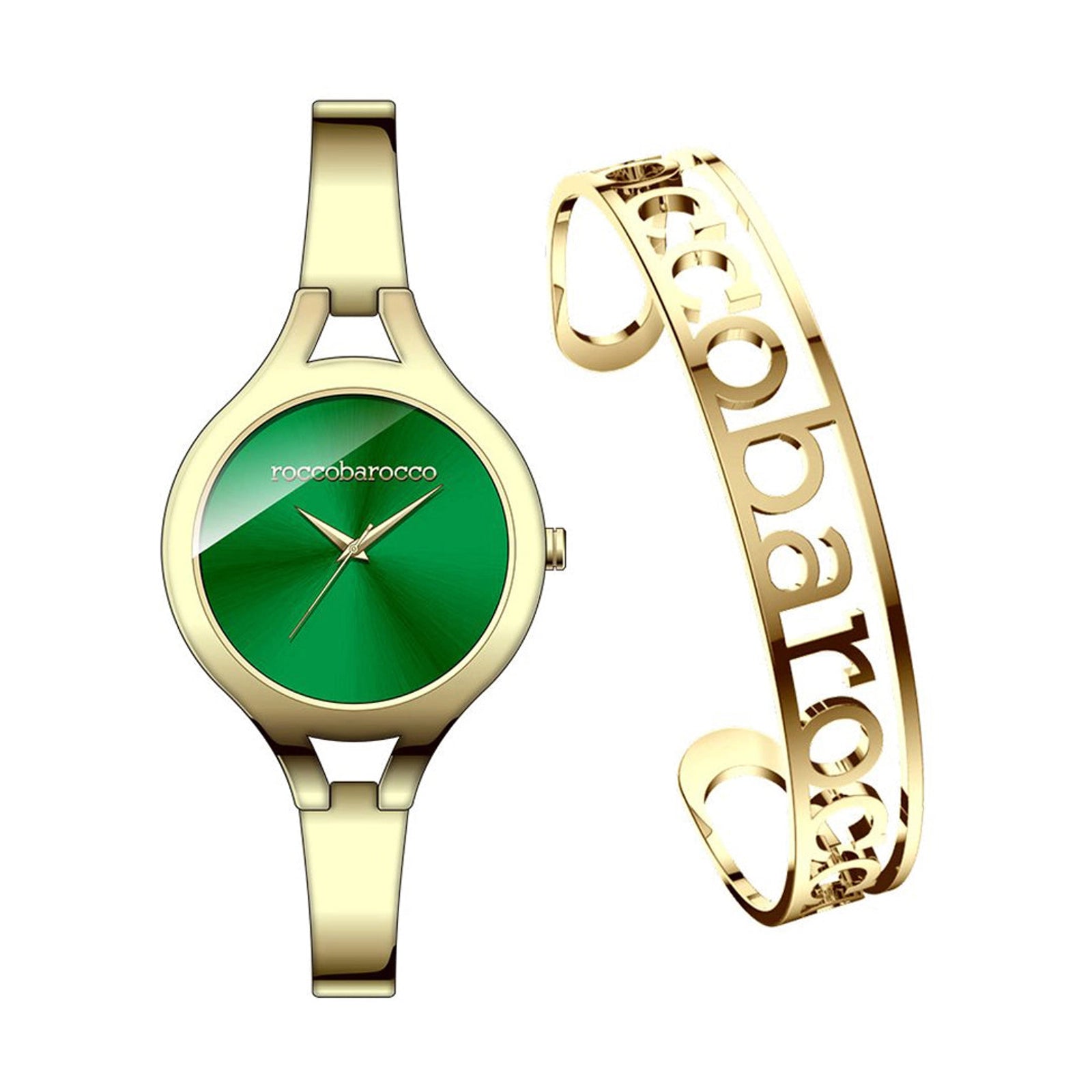 Roccobarocco RB.2216S-08M Ladies Watch and Bangle Set - Roccobarocco RB.2216S-08M Ladies Watch and Bangle Set